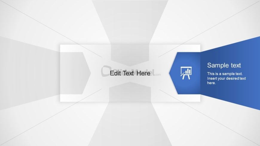 Flat PowerPoint 3D Layout 2 Step