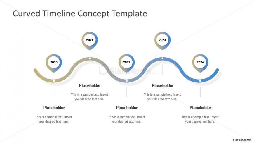 Curved Timeline Gradient Presentation