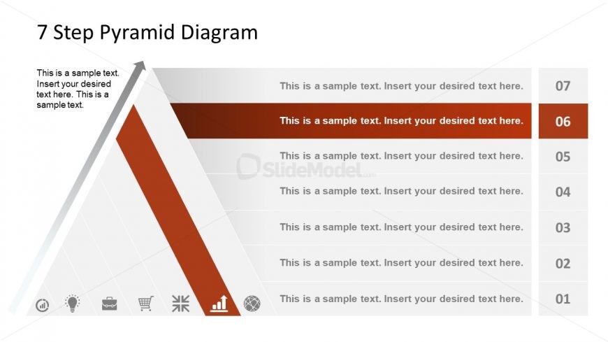 Level 6 Pyramid Diagram Template