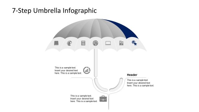 7 Items Free PowerPoint Umbrella Diagram