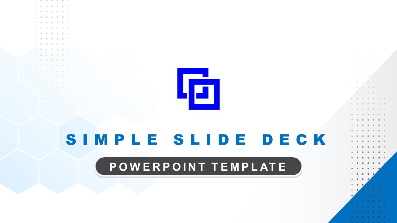 Free Simple Slide Deck Template SlideModel