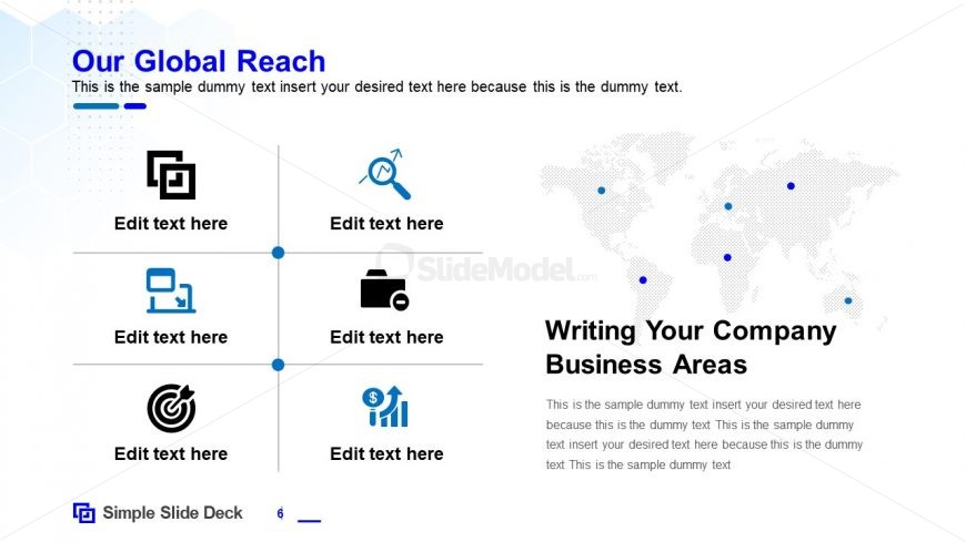 World Map Template Design