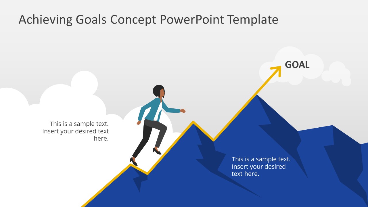 Achieving Goals PowerPoint Template - SlideModel