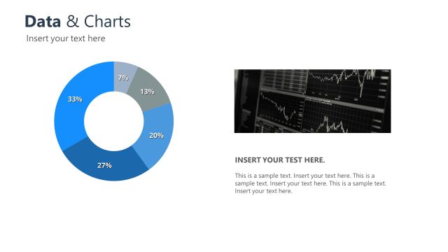 Blue Data Donut Chart for Corporate
