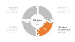 4 Items Circular Diagram PowerPoint 