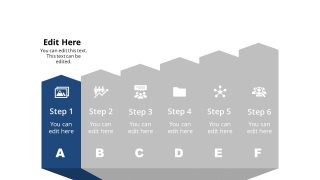 Arrow Shape Diagram Template Step 1