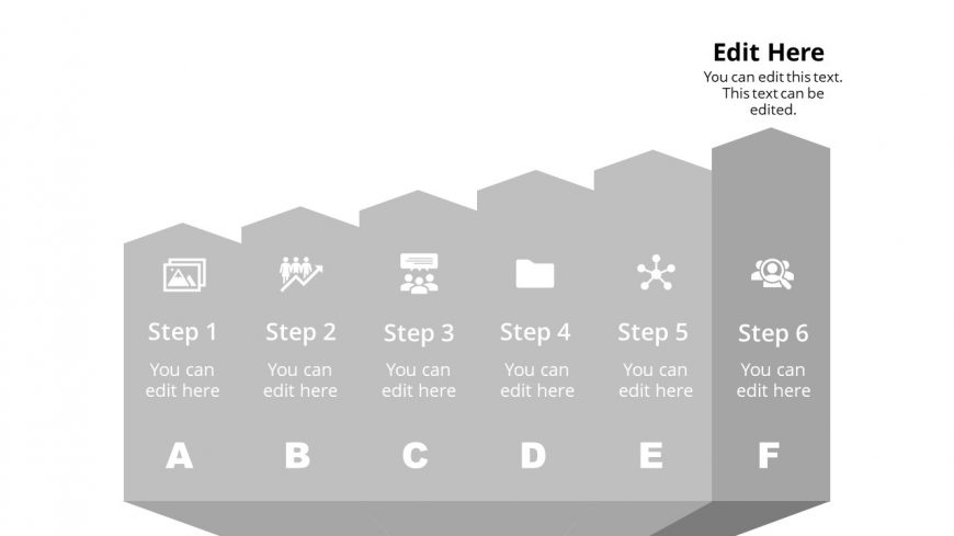 Arrow Shape Diagram Template Step 6