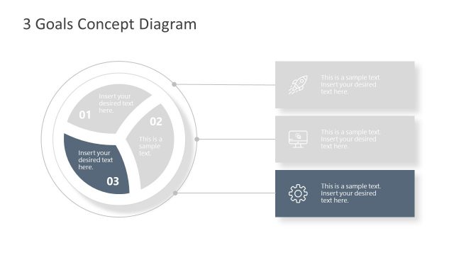 3 Steps Circular Diagram Template