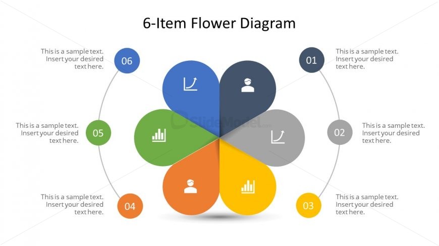 Free Slide of Flower Design Diagram