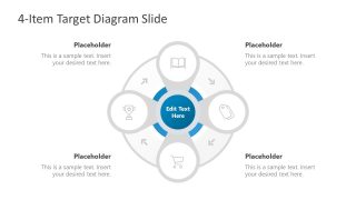 Presentation of Target Goals 4 Steps Diagram