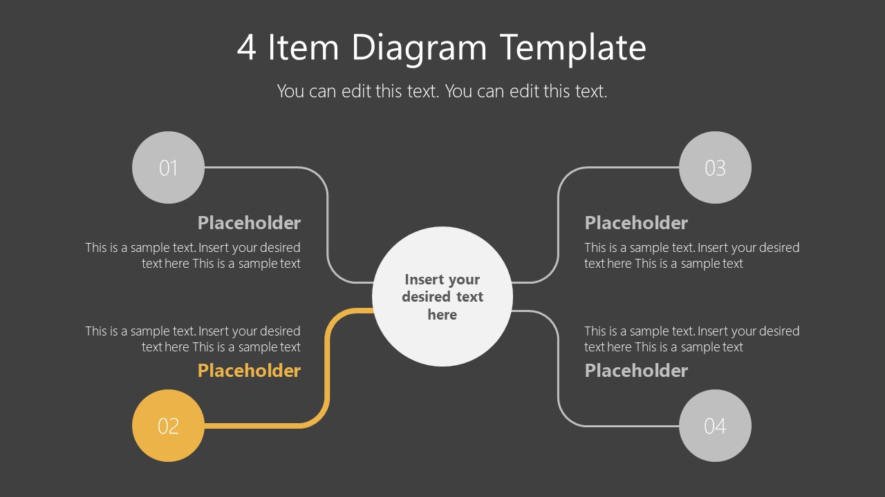 Free 4-Item Diagram Concept for PowerPoint - SlideModel