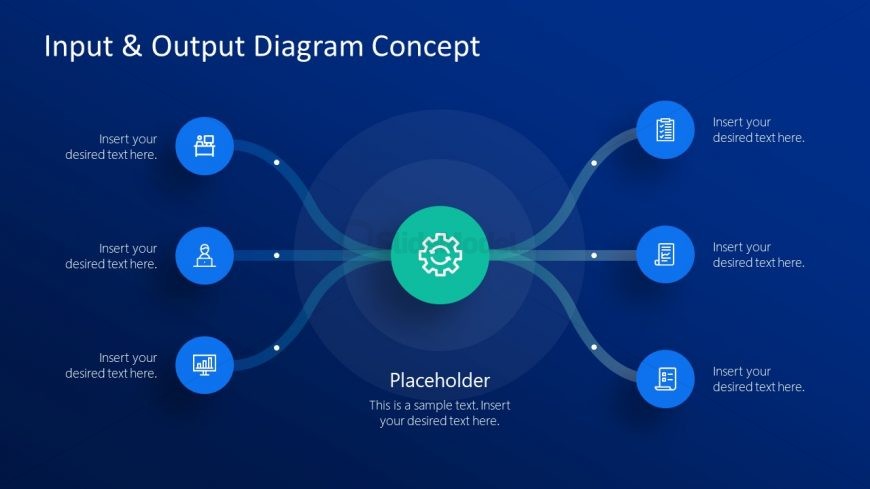 Infographic 3 Outputs PowerPoint Template - SlideModel