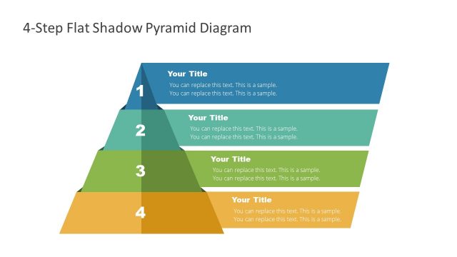 4 Steps Pyramid PowerPoint Diagram