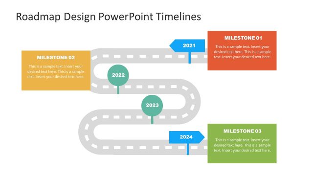 Free Roadmap PowerPoint Curve Template
