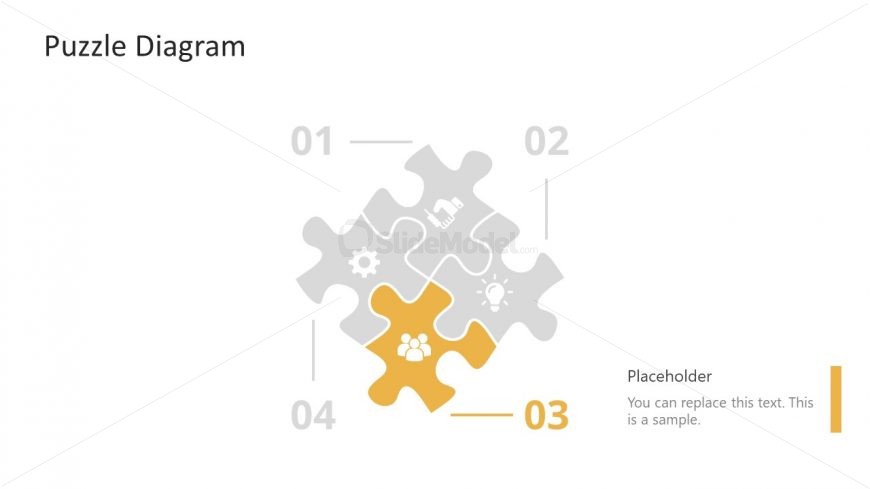 PowerPoint Puzzle Step 3 Diagram 