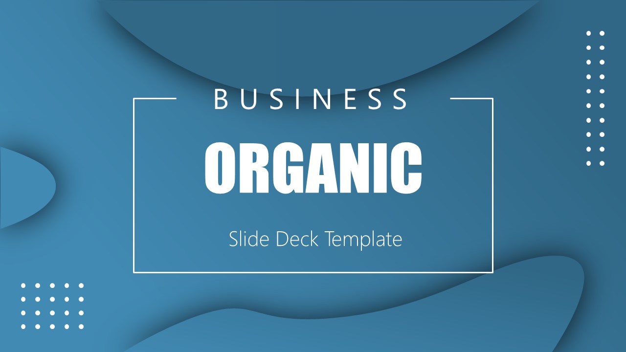 Business Presentation Theme of Organic Shapes