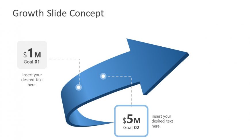PowerPoint 4 Steps Arrow Diagram Stage 2