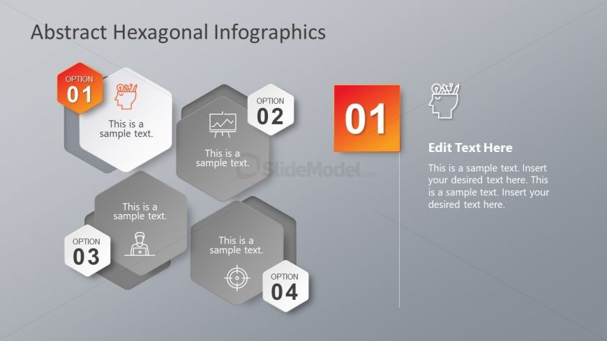 Infographic Diagram of Hexagon Stages