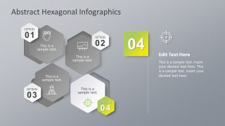 Free Template of Abstract 4 Steps Diagram 