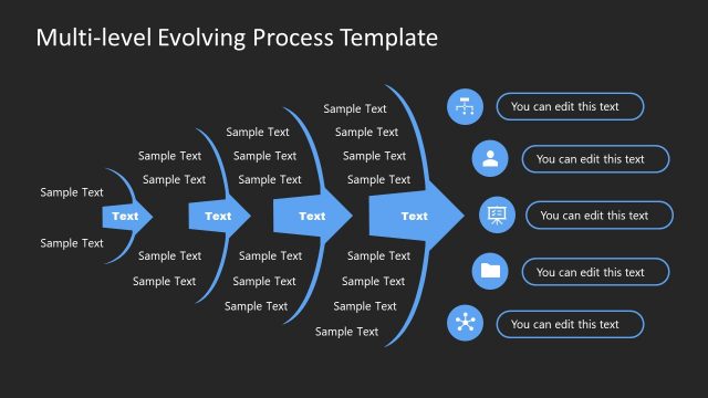 Arrows for Multi-Level Process Evolving PowerPoint