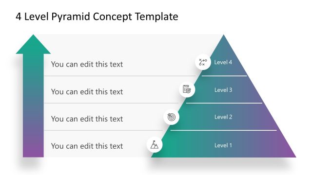 4 Level Pyramid PowerPoint Diagram