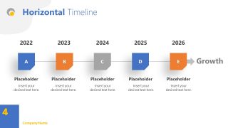 Timeline Slide Simple Theme PPT