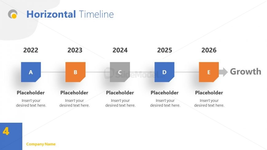 Timeline Slide Simple Theme PPT