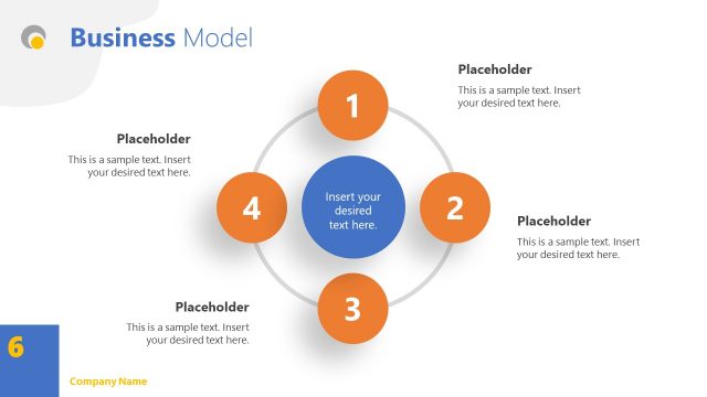 Simple Presentation PowerPoint Business Model Slide