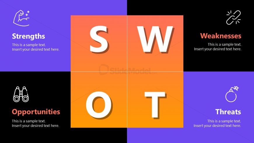 Template of Business Presentation SWOT