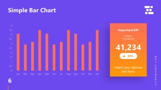 Template of Business Presentation Bar Chart 