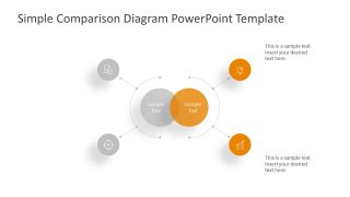 PowerPoint Comparison 4 Segments Template 