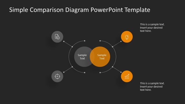4 Steps Comparison Chart Template Design