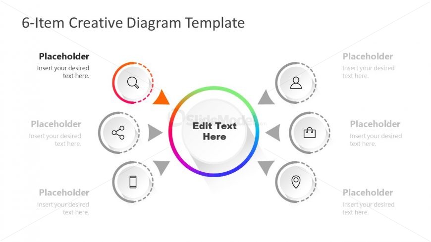 Step 1 PowerPoint Diagram of Gradient Colors
