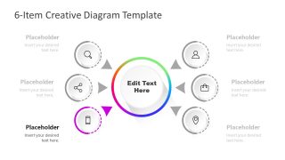 Step 3 PowerPoint Diagram of Gradient Colors 