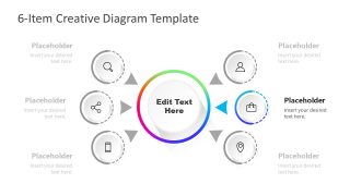 Step 5 PowerPoint Diagram of Gradient Colors 