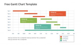 PowerPoint Gantt Chart Project Reporting Template 