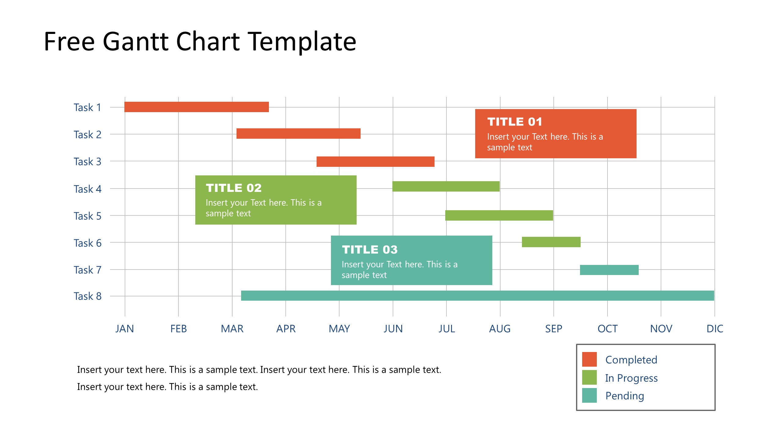 Ppt Gantt Chart Template Free