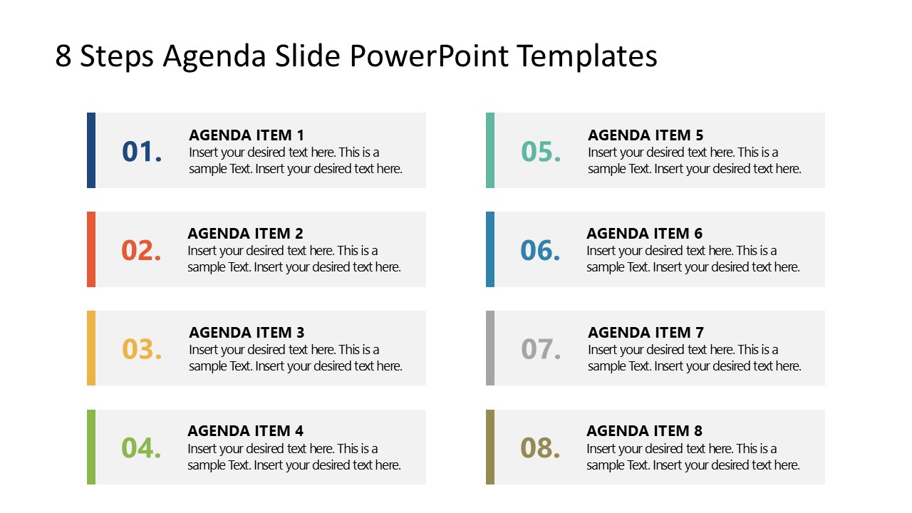 Free Agenda Slides PowerPoint Template - SlideModel