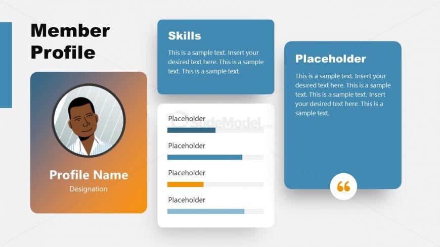 PowerPoint Members Profile Layout