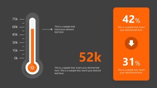 PowerPoint Free Slide for Thermometer Shapes