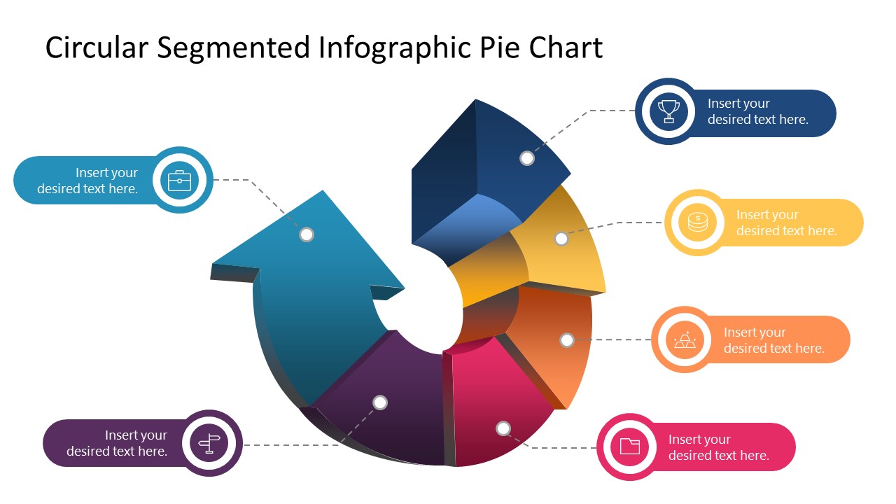 Free Circular Segmented Infographic Pie Chart For Powerpoint Slidemodel 9170