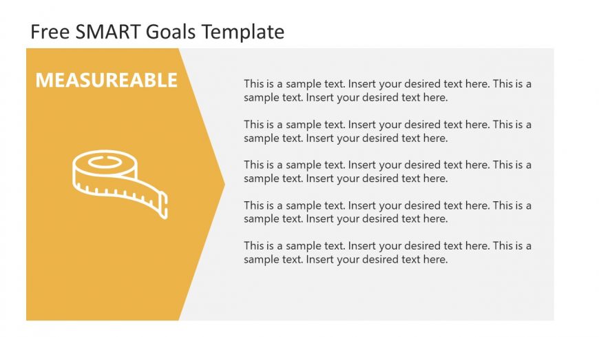 PowerPoint SMART Goals Measurable Segment