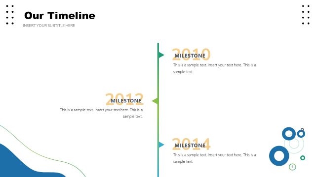 Company Profile Vertical Timeline PowerPoint
