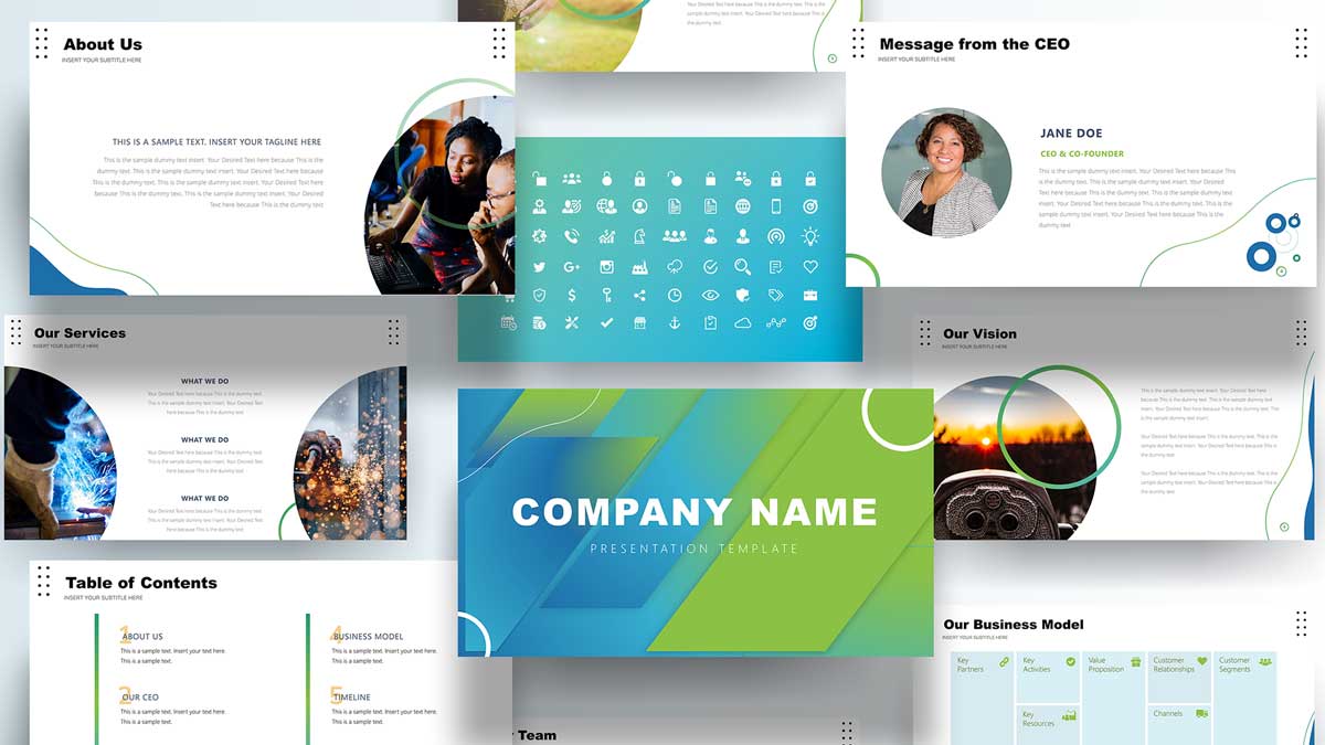 Top 7 Company Profile Template Powerpoint In 2022 Blog H Ng   FF0361 01 Free Company Profile Powerpoint Template Cover 