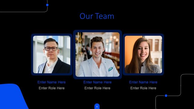 Our Team Slide – Free Thin Dark Minimal General Purpose Template
