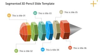 Free PPT Template Pencil Diagram