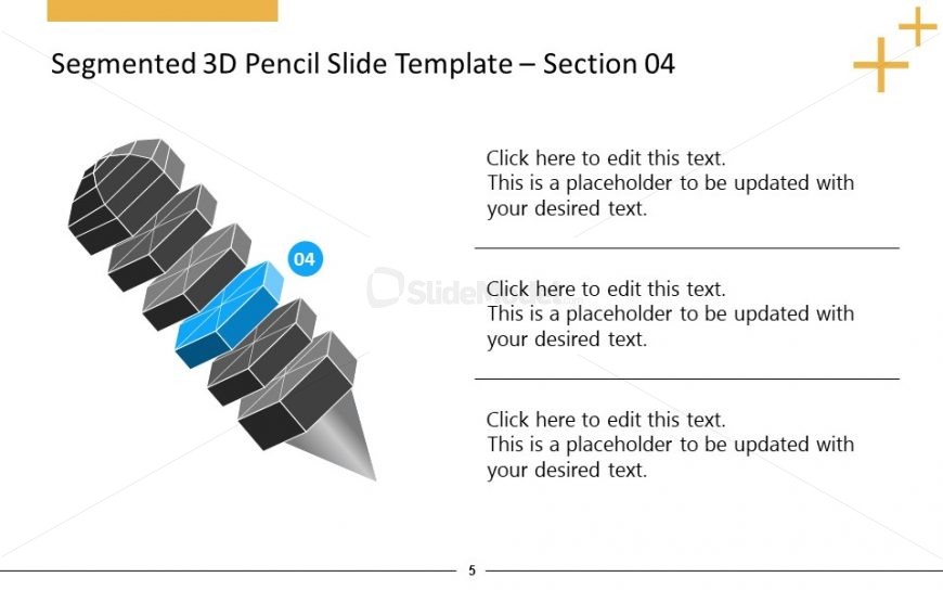 Free Presentation Template with Multicolored Segments