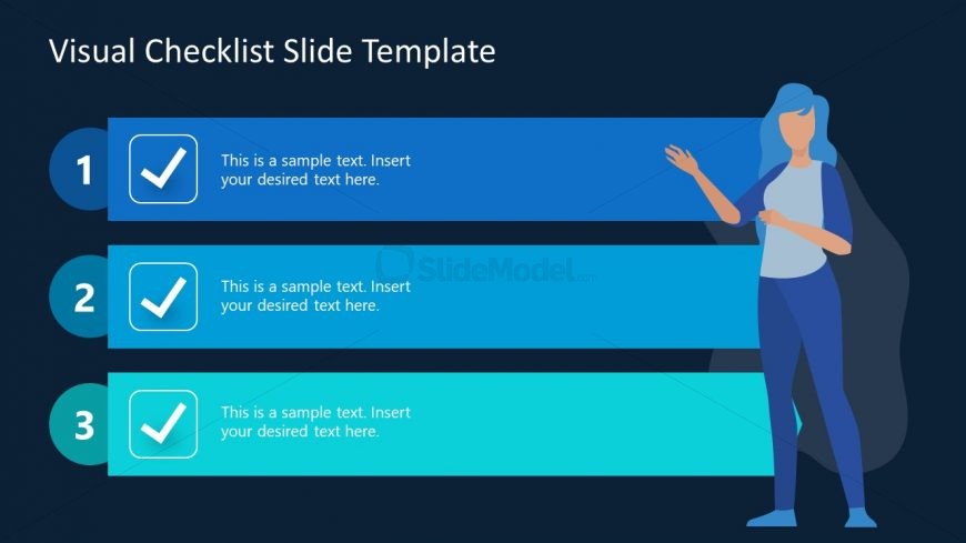 4 Points Free Visual Checklist Diagram 