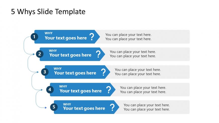 PPT Free 5 Whys Slide Template 