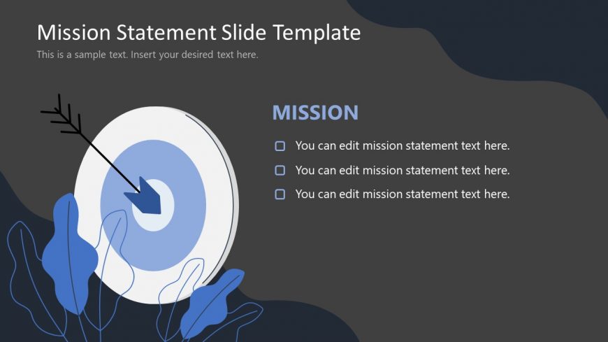 Mission Statement Slide with Target Diagram